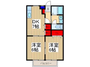 コンフォート川越の物件間取画像